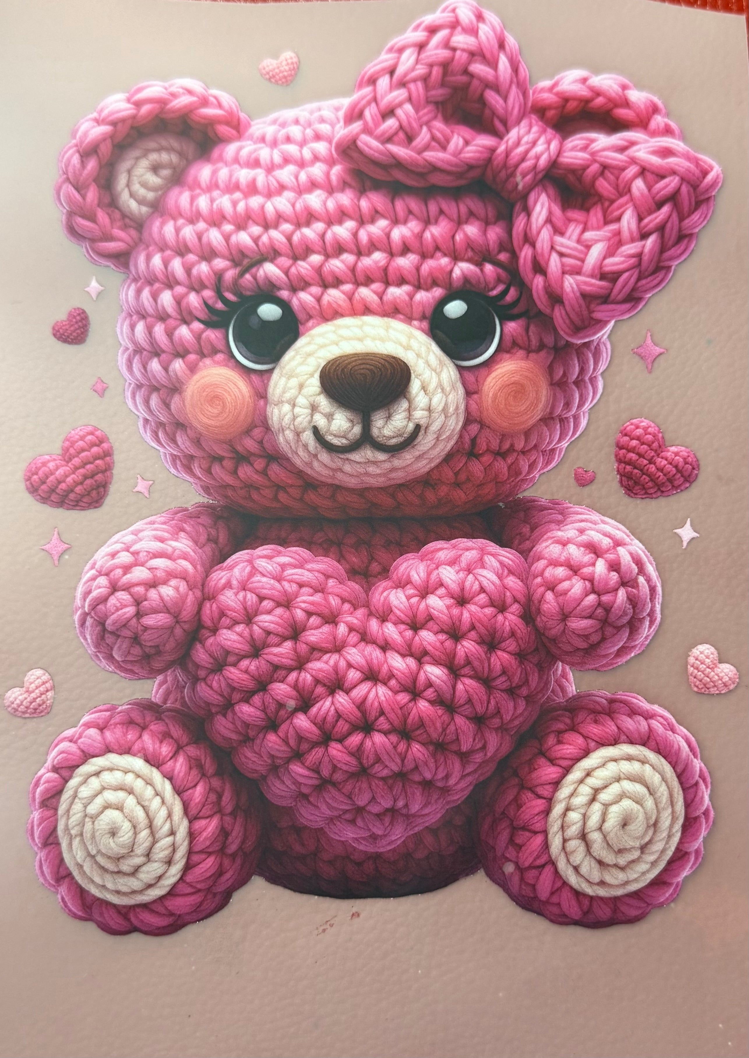Quilted Pink Bear-Kid
