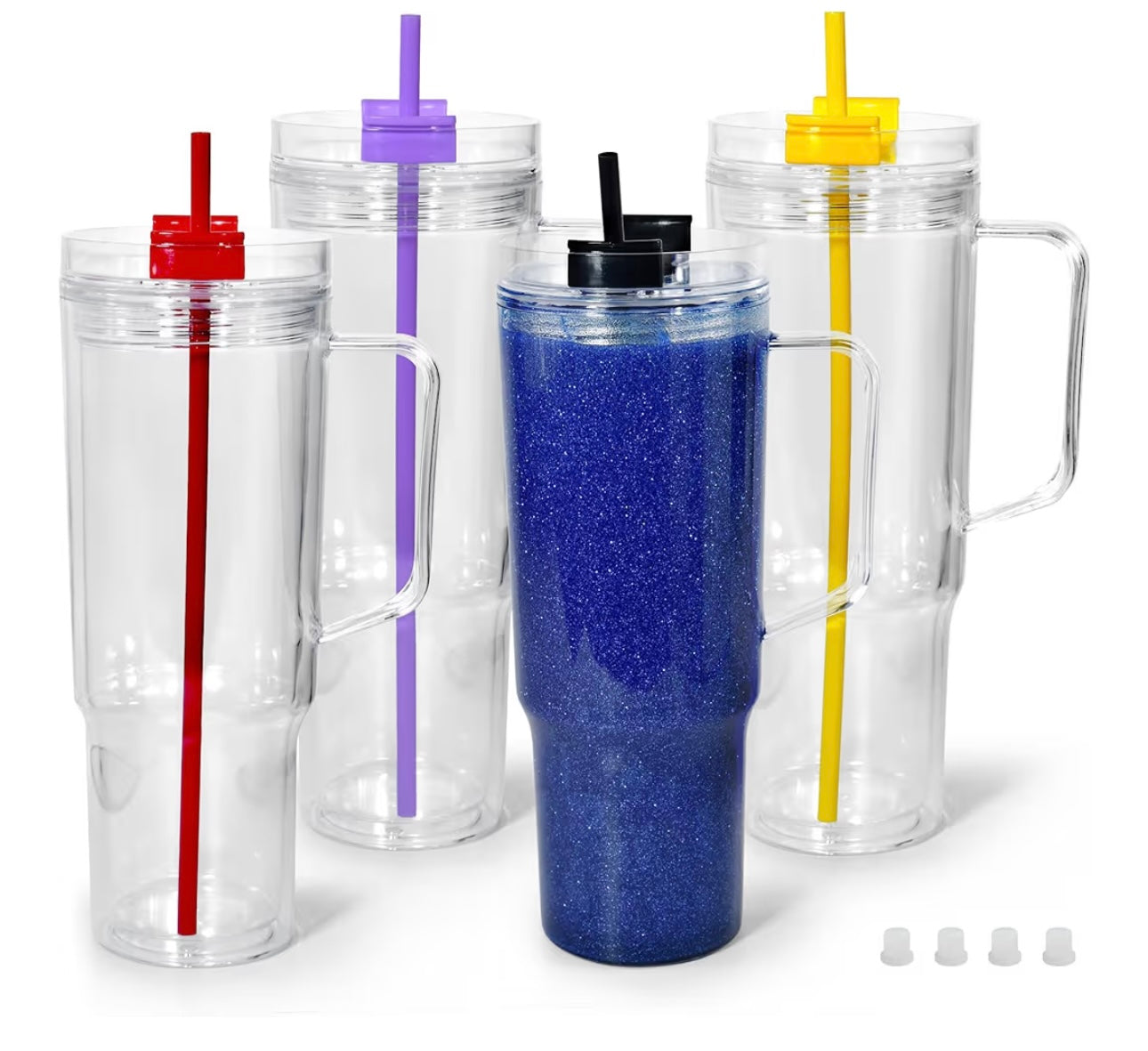 40 ox colored lids
