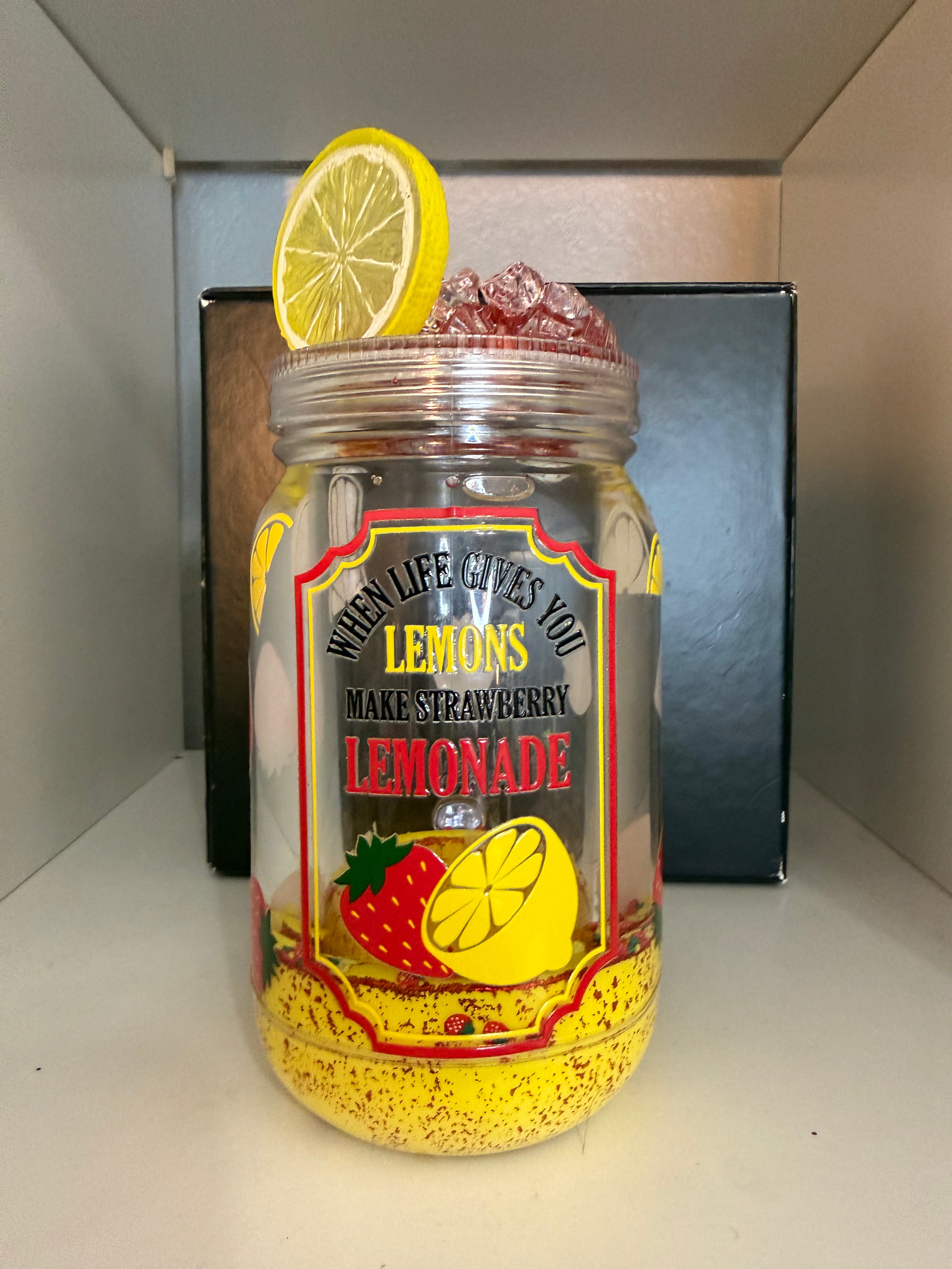 Lemonade Mason Jar- with Lid